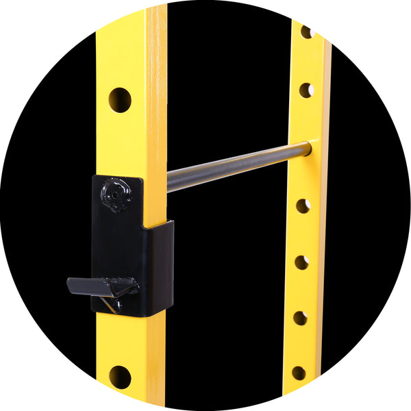 Essentials 1000-Pound Capacity Multi-Function Adjustable Power Cage with J-Hooks, Dip Bars and Other Optional