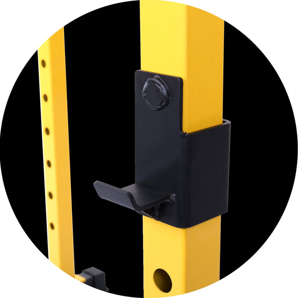 Essentials 1000-Pound Capacity Multi-Function Adjustable Power Cage with J-Hooks, Dip Bars and Other Optional