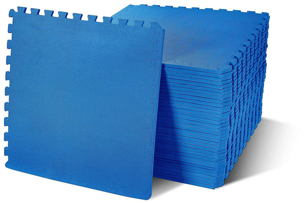 1/2 Inch SUPER EXTRA Thick EVA Foam Mat with Interlocking Tiles 144 Square Feet for MMA, Exercise, Gymnastics and Home Gym Protective Flooring