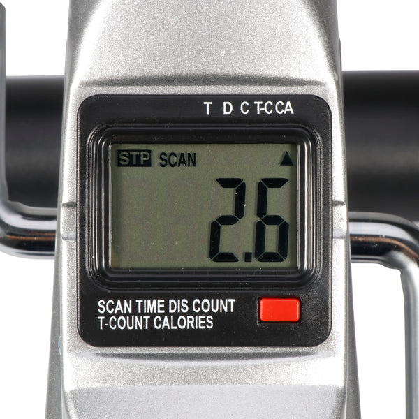 Pedal Exerciser - Stationary Exercise Leg Peddler - Low Impact, Portable Mini Cycle Bike for Under Your Office Desk - Slim Design for Arm or Foot - Small