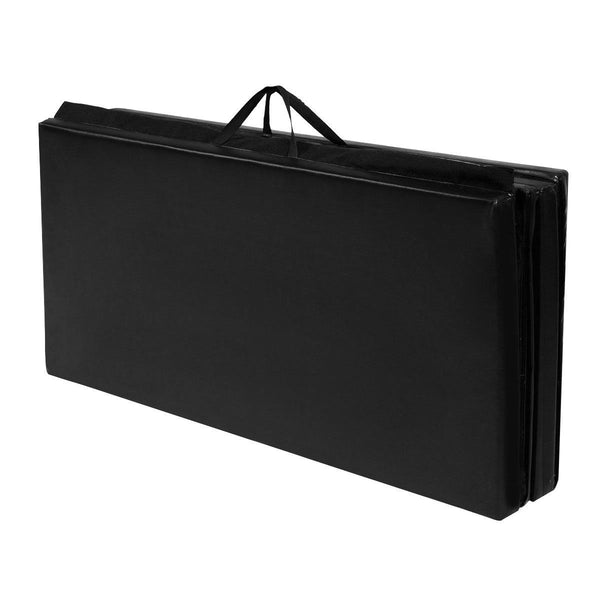Black 4'x10'x2" Thick Folding Panel Gymnastics Mat Gym Fitness Exercise Mat