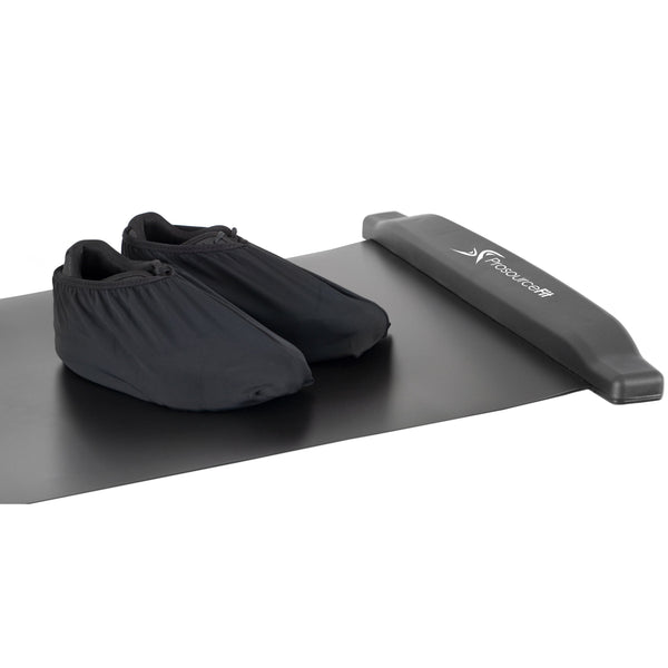 Slide Board Mat 6-ft with Booties & Carrying Bag for Exercise