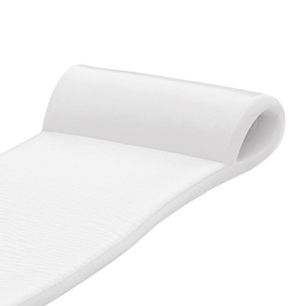  Recreation Sunsation 70 Inch Thick Foam Raft Lounger Mat Pool Float, White