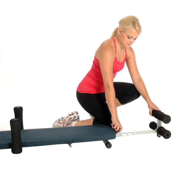 InLine Back Stretch Bench, Blue Gray