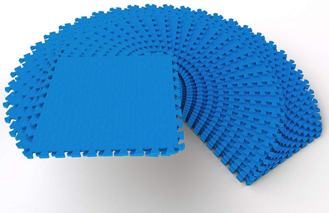 1/2 Inch SUPER EXTRA Thick EVA Foam Mat with Interlocking Tiles 144 Square Feet for MMA, Exercise, Gymnastics and Home Gym Protective Flooring