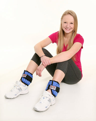 All Pro Weight Adjustable Ankle Weights, 5-lb pair (up to 2½-lbs per ankle)
