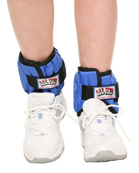 All Pro Weight Adjustable Ankle Weights, 5-lb pair (up to 2½-lbs per ankle)