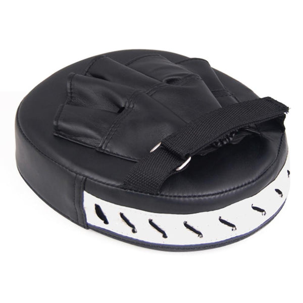 Topeakmart 2x Leather Boxing Mitt Training Target Focus Punch Pad Glove Karate Muay Thai Kick MMA