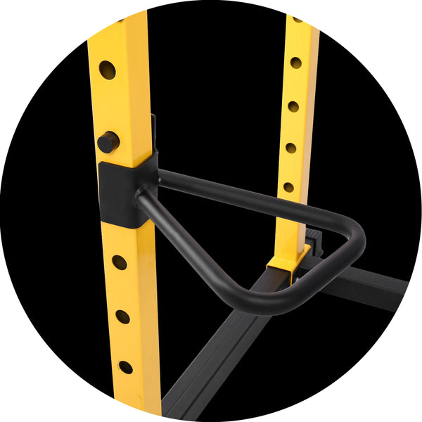 Essentials 1000-Pound Capacity Multi-Function Adjustable Power Cage with J-Hooks, Dip Bars and Other Optional 