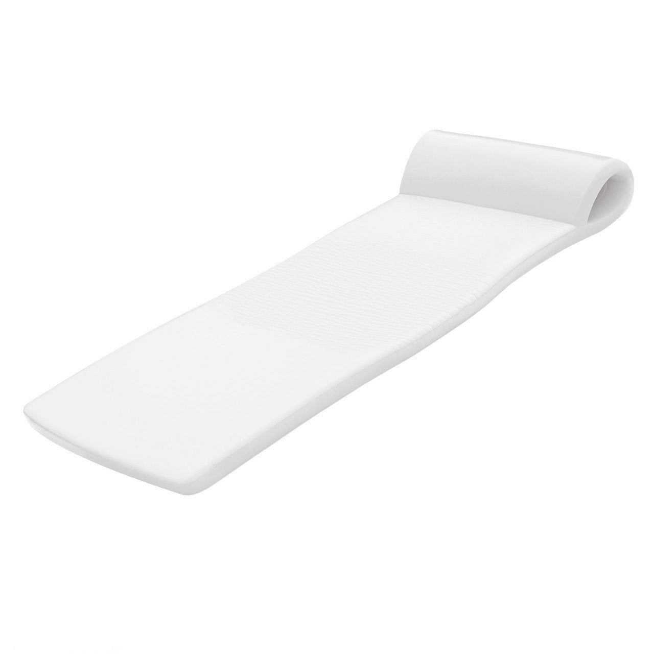 Recreation Sunsation 70 Inch Thick Foam Raft Lounger Mat Pool Float, White