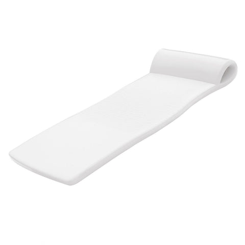  Recreation Sunsation 70 Inch Thick Foam Raft Lounger Mat Pool Float, White