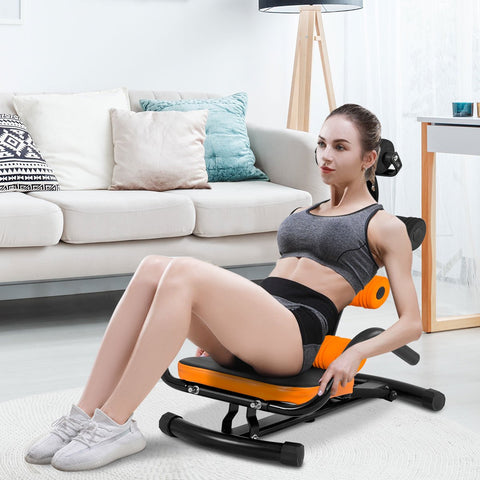 Costway Core Ab Trainer Bench Abdominal Stomach Exerciser Workout Gym Fitness Machine