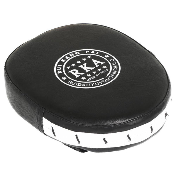 Topeakmart 2x Leather Boxing Mitt Training Target Focus Punch Pad Glove Karate Muay Thai Kick MMA