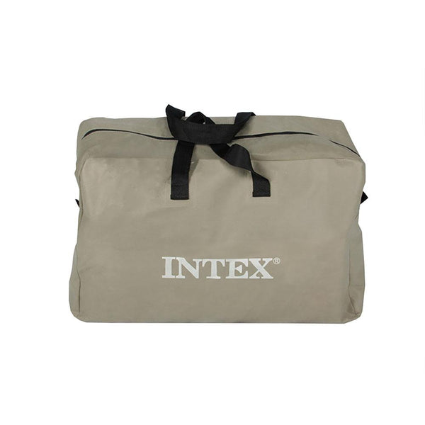 Intex Excursion 5 Person Inflatable Rafting and Fishing Boat Set with 2 Oars