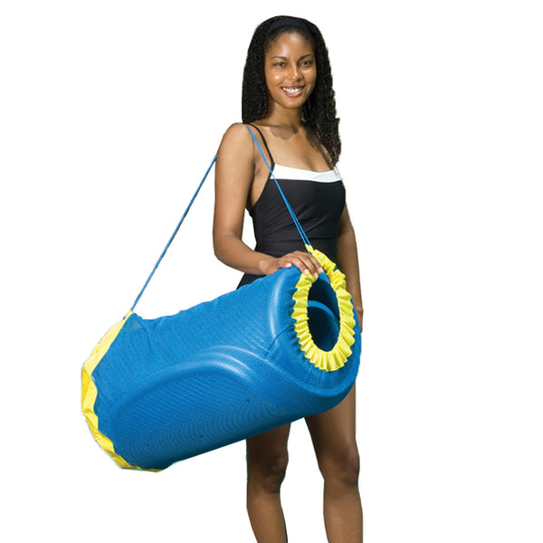 Blue Wave Handy Tote for Pool Floats, 30"L x 16"diam. - Blue