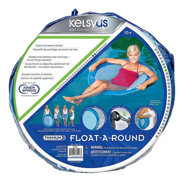 Float A Round Swimming Pool Mesh Seat Adult Floating Chair, Blue