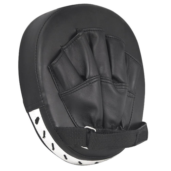 Topeakmart 2x Leather Boxing Mitt Training Target Focus Punch Pad Glove Karate Muay Thai Kick MMA