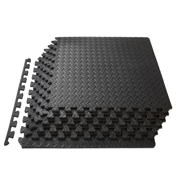 Puzzle Exercise Mat, 1/2" Thick EVA Foam Interlocking Tiles