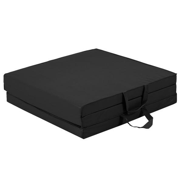 Best Choice Products 6x2ft Tri-Fold Foam Exercise Gym Floor Mat for Yoga, Aerobics, Martial Arts w/ Handles - Black
