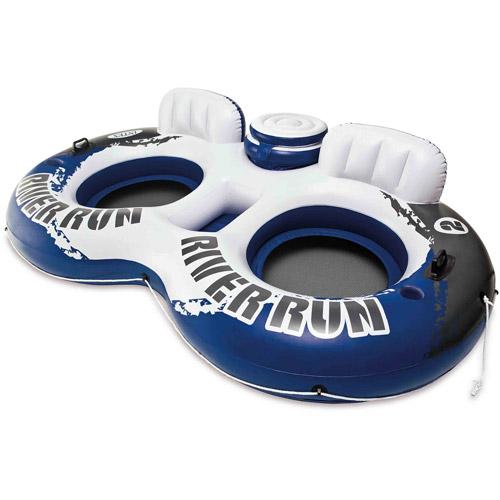 Intex Inflatable River Run II Double Seater Pool Lounge, 95.5" x 62"