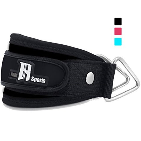 Ankle Strap For Cable Machine - Best Ankle Cuff For Leg Workout Equipment - Cuffs For Leg Exercise And Workout Machine - Ideal Ankle Cable Straps For Men And Women - Black