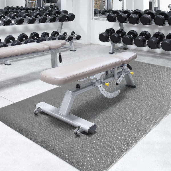 Barbell Circle Textured Equipment Mat, 40" x 108"