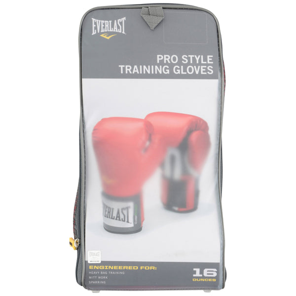 Everlast Pro Style Boxing Gloves, 16oz, Red